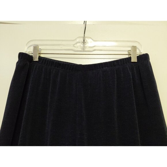 Chico's Travelers 3 Slinky Ribbed 2 Piece Full Zip Jacket & Pants Blue XL - Picture 8 of 12